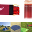Kit 12 estacas y martillos aluminio para tienda campamento