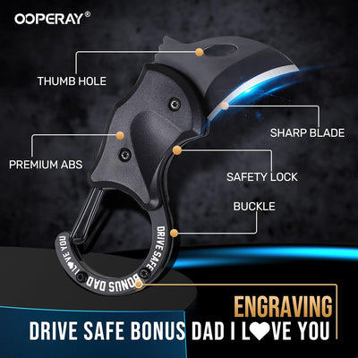 Regalo padre EDC cuchillo cortador para camping pesca