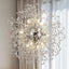 Lámpara colgante sputnik cristal con 12 luces cromo