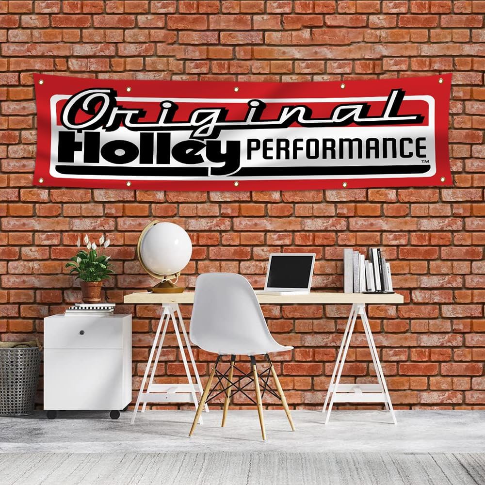 Bandera Holley 2x8ft para garaje hombre