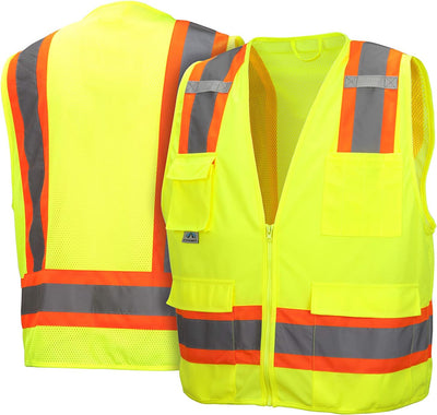 Chaleco seguridad visibilidad alta 6 bolsillos 4XL