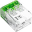 Tuercas eléctricas palanca 2 puertos 12-24 AWG transparente set 10