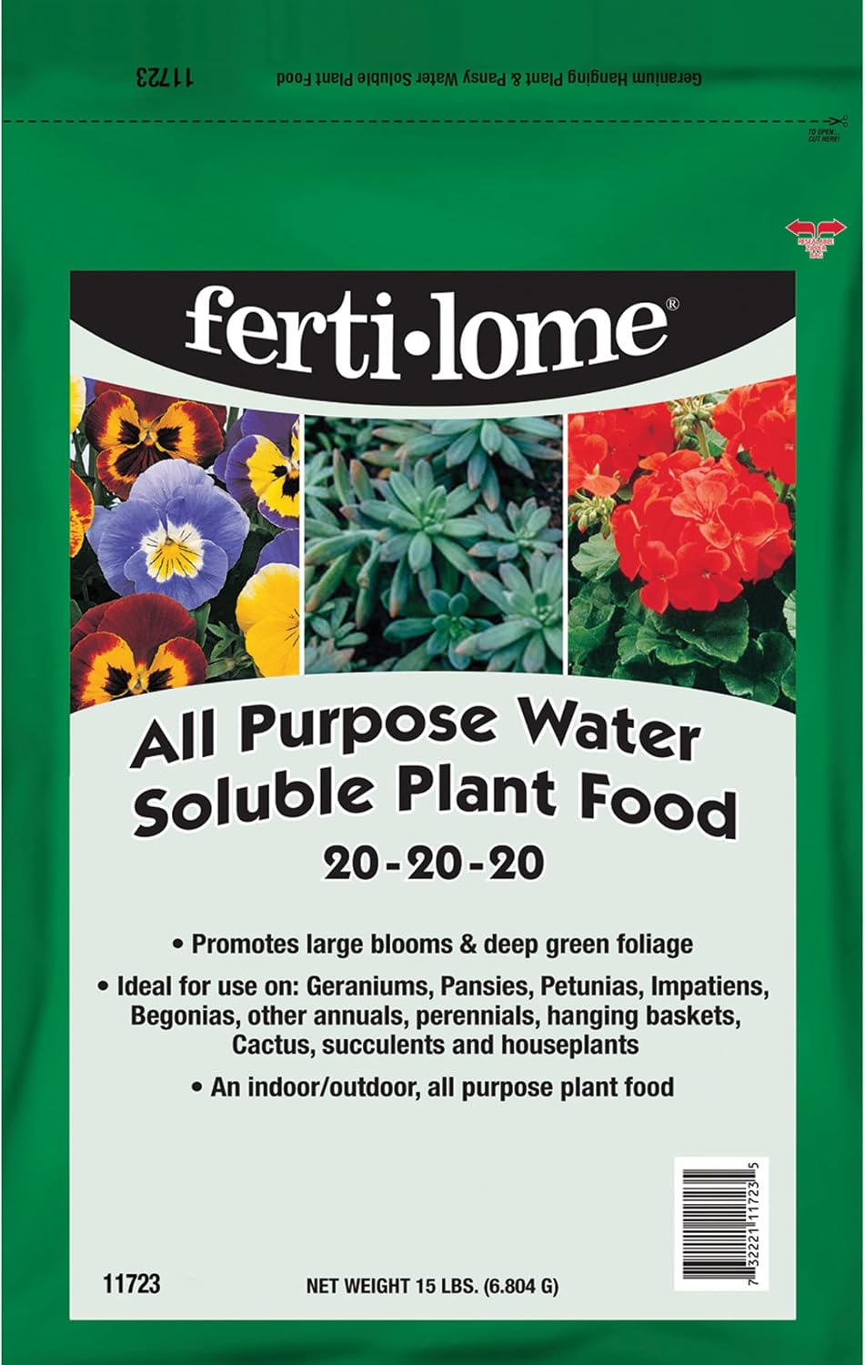 Alimento vegetal soluble 20-20-20 15lb