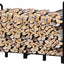 Soporte ajustable leña 8ft para chimenea color negro