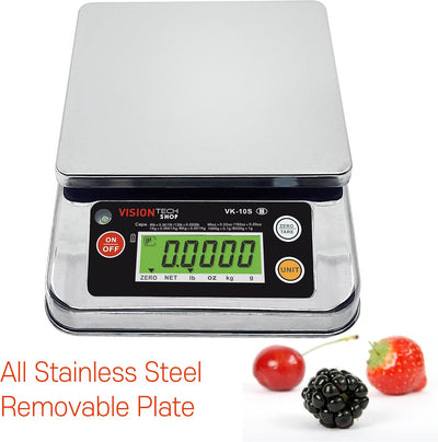 Báscula cocina acero inox 12lb LCD retroiluminación
