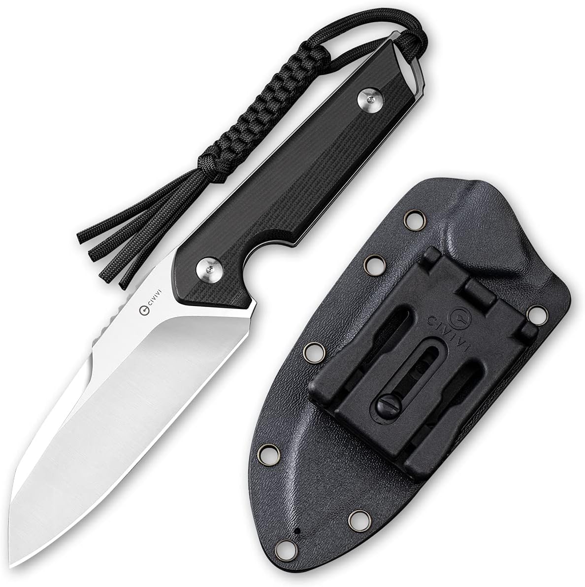 Cuchillo fijo mango G10 4.48pulg funda Kydex para hombres