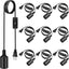 Kit 10 cables luz colgante con enchufe E26 E27 negro 15pies