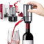 Aireador de vino eléctrico con base y tubo retráctil