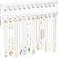 Soporte pared joyas 24 ganchos transparente 2 unidades