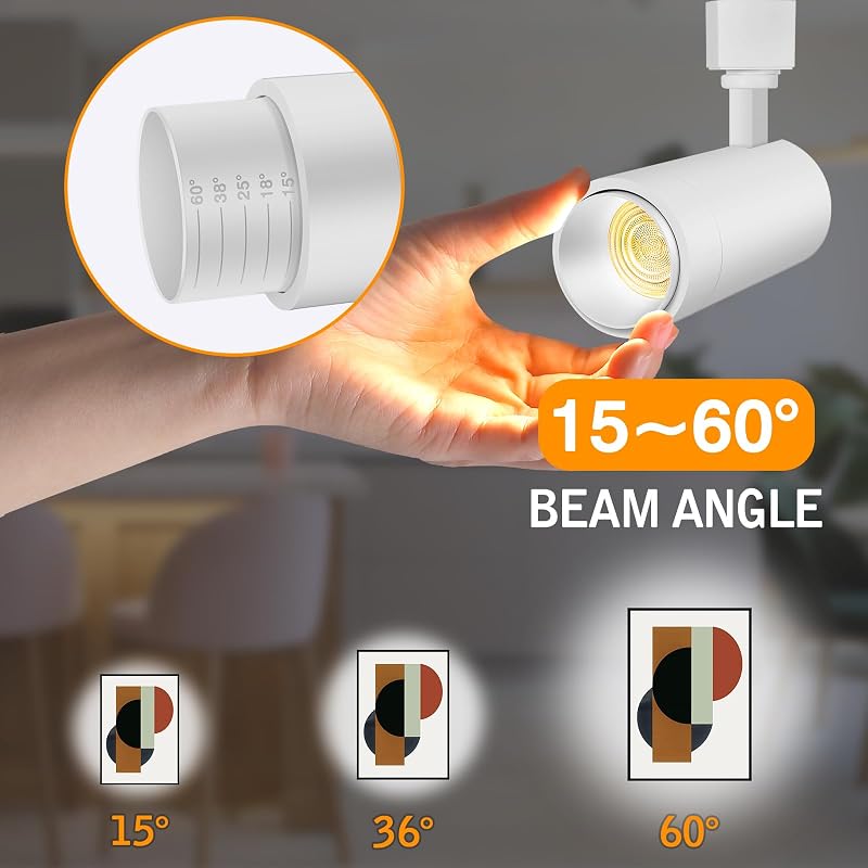 Cabezales LED pista con zoom 12W 2700K-6500K control remoto