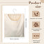 2 Bolsas Lona Gancho para Colgar Ropa 15x11pulg Balcón Viaje Beige
