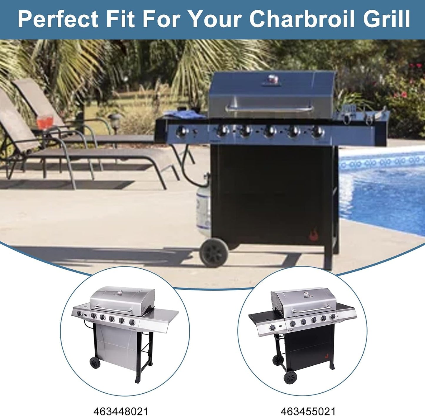 Repuesto parrilla gas Charbroil 5 quemadores