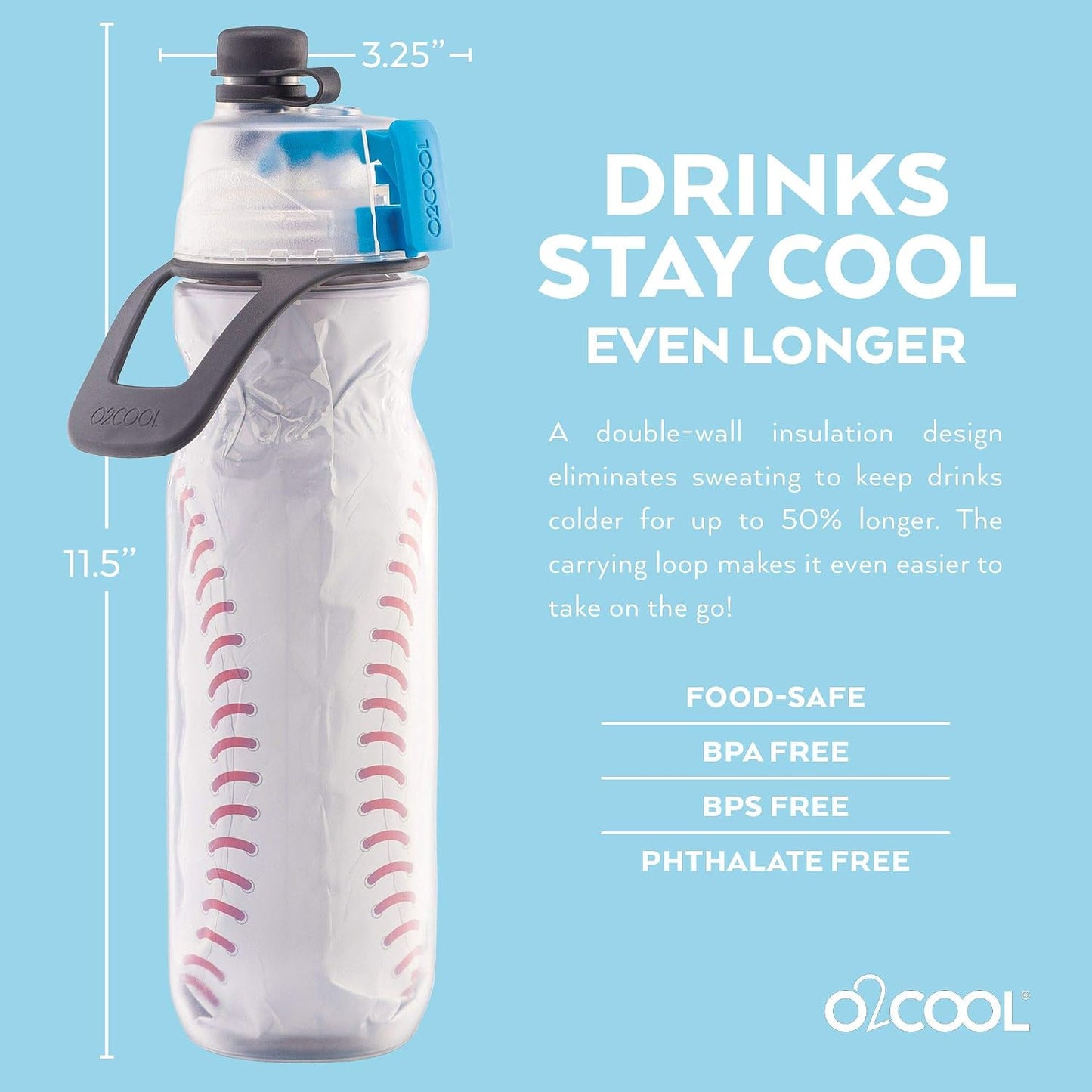Botella rociadora aislada Mist N' Sip 20oz