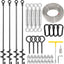 Set 4 anclajes tierra 30pulg galvanizado alta resistencia