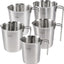 Set 5 Tazas Medidoras Acero Inox 2-8 Tazas con Escala