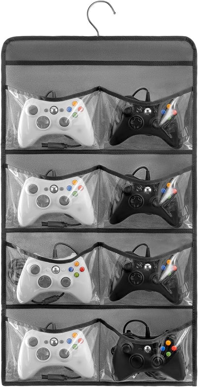 Soporte colgante controlador X-box PS5 PS4 con 8 bolsillos