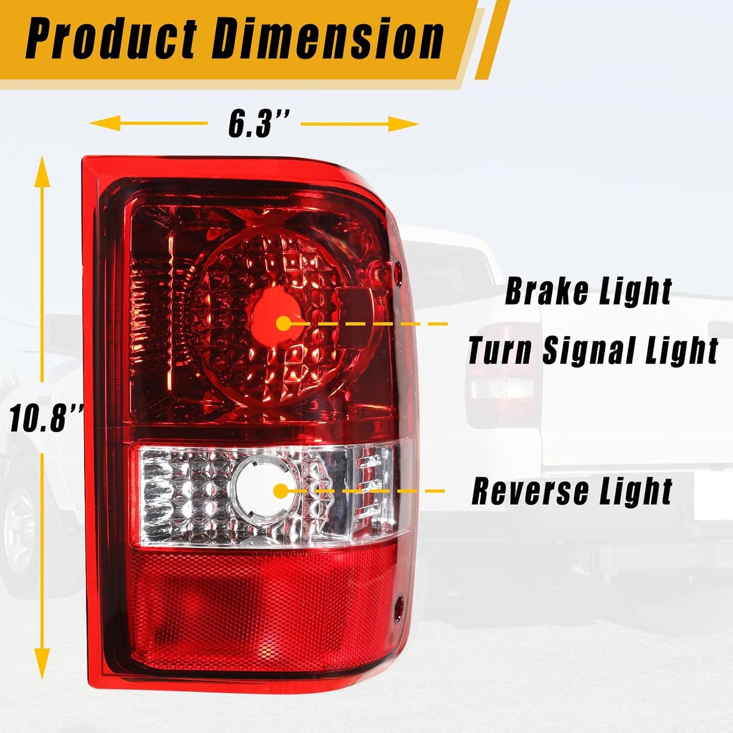 Luz trasera Ford Ranger conductor y pasajero 6L5Z13404A