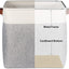 Cestas organizadoras tela 13x13x13" asas plegables gris