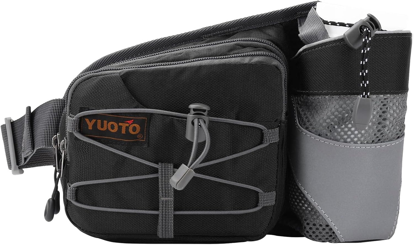 Bolsa cintura con botella agua para correr caminar senderismo