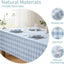 Mantel rectangular gingham impermeable 52x70pulg azul claro