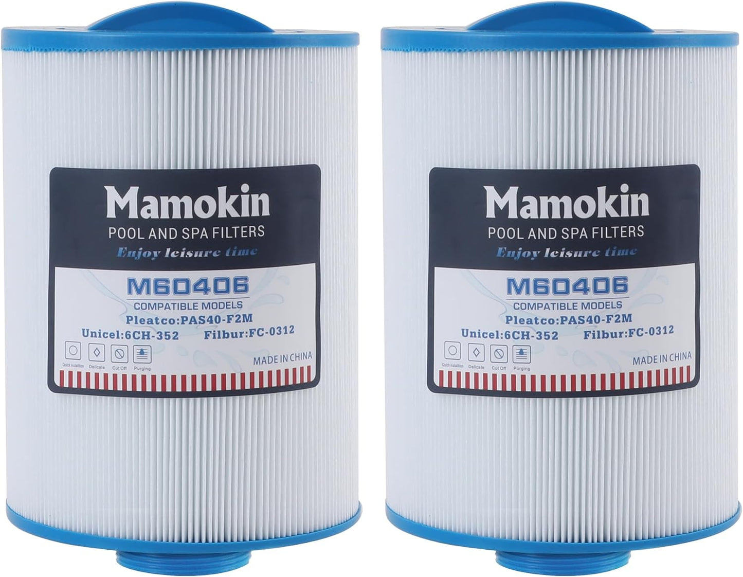 Filtro spa 6ch-352 con mango cerrado 2pulg