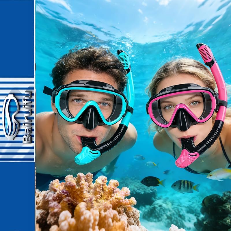 Set 2 Máscaras Esnórquel Seco para Adultos