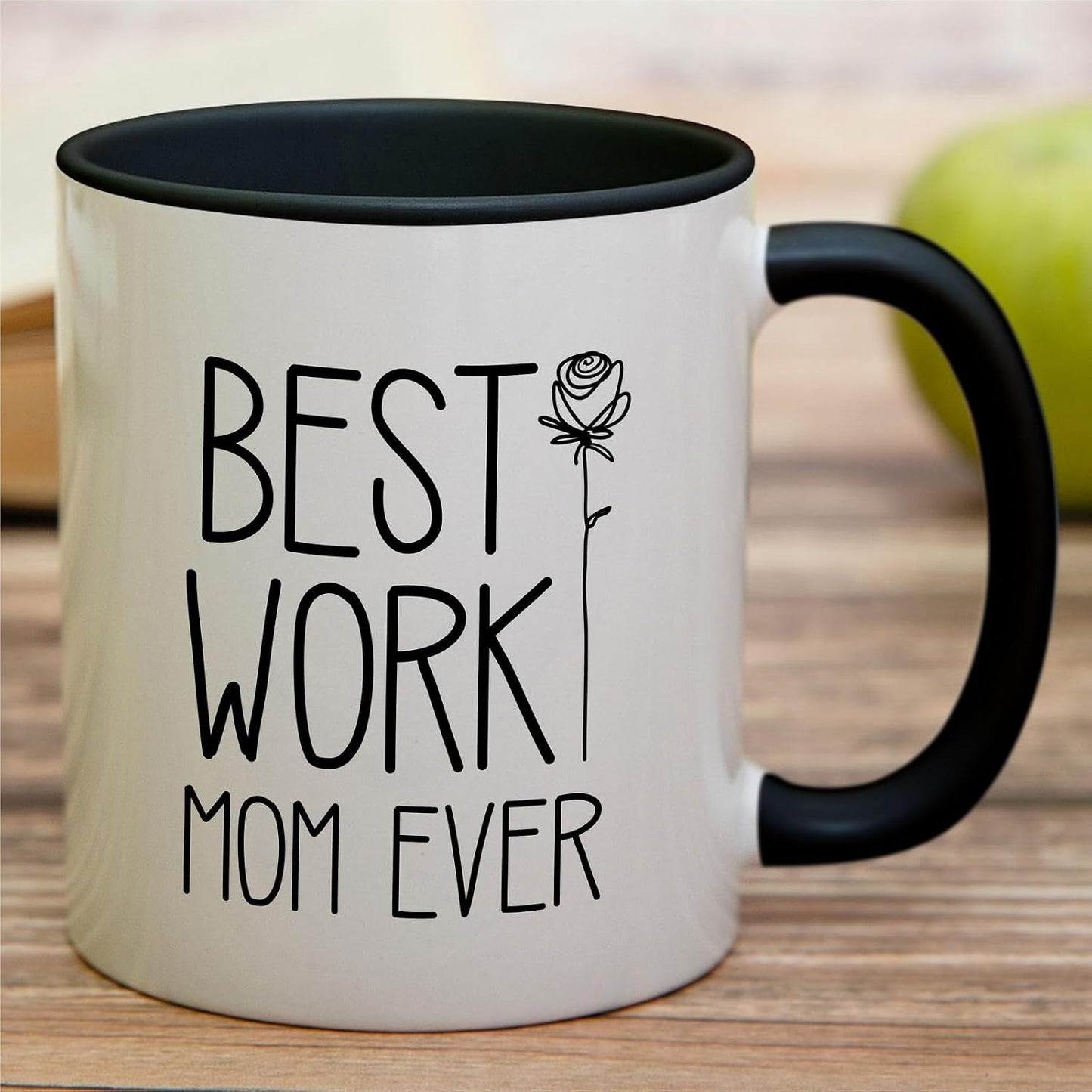 Taza café cerámica 11oz Best Work Mom Ever con mango