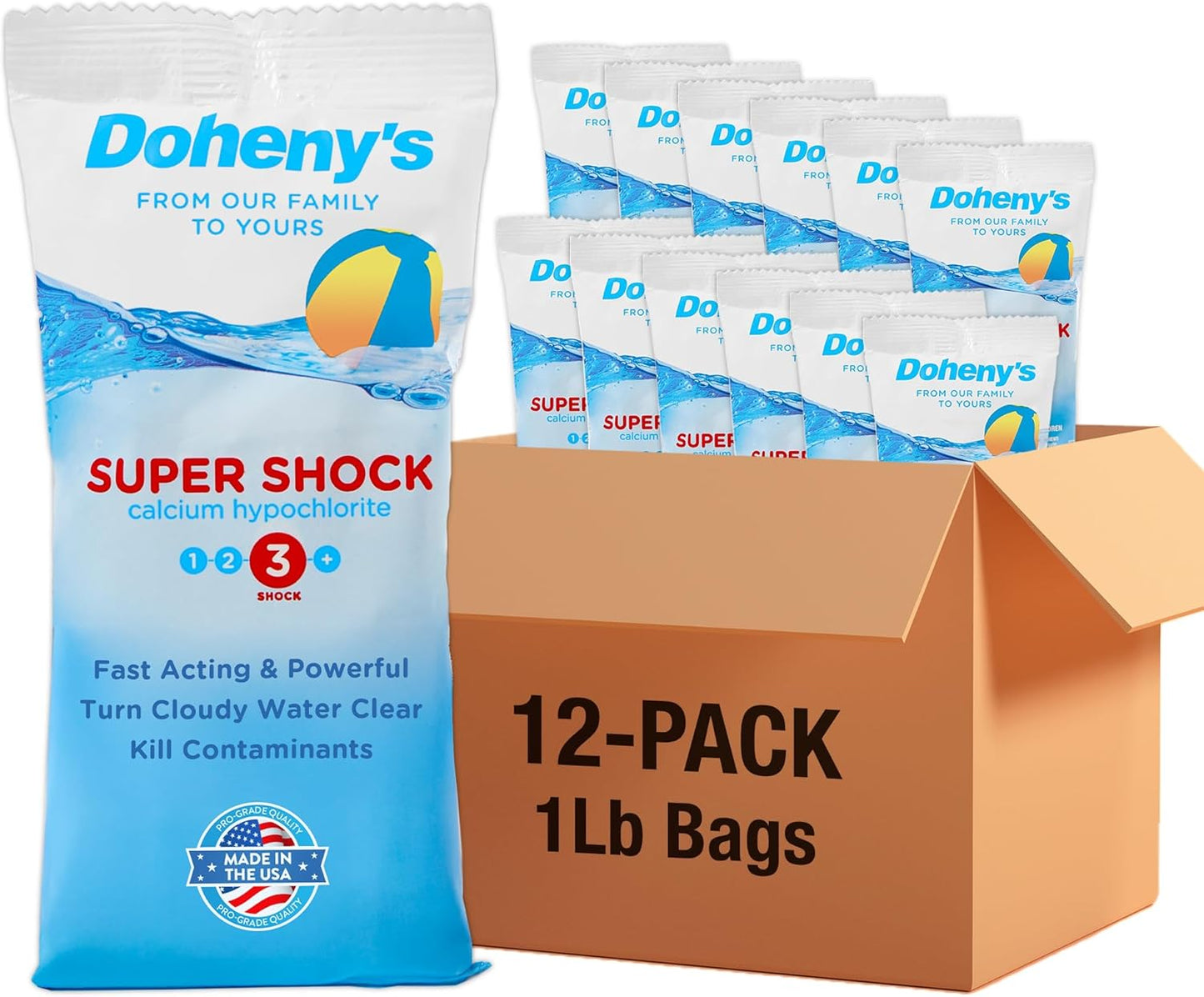 Bolsas Super Pool Shock 12x1lb