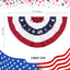 Decoración 4 de Julio 3x6ft bandera plisada patriótica