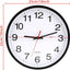 Reloj pared negro silencioso 10pulg cuarzo moderno