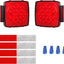 2 Luces LED cuadradas para remolque 12V cumple DOT