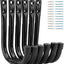 6 Ganchos Almacenamiento Resistentes 4.1" Capacidad 45lb