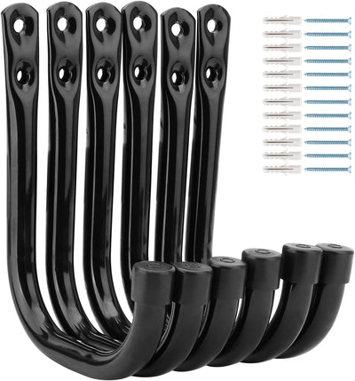 6 Ganchos Almacenamiento Resistentes 4.1" Capacidad 45lb