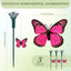 Estacas mariposas solares decorativas para jardín