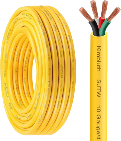 Cable de cobre 20ft calibre 10/4 para exterior automotriz