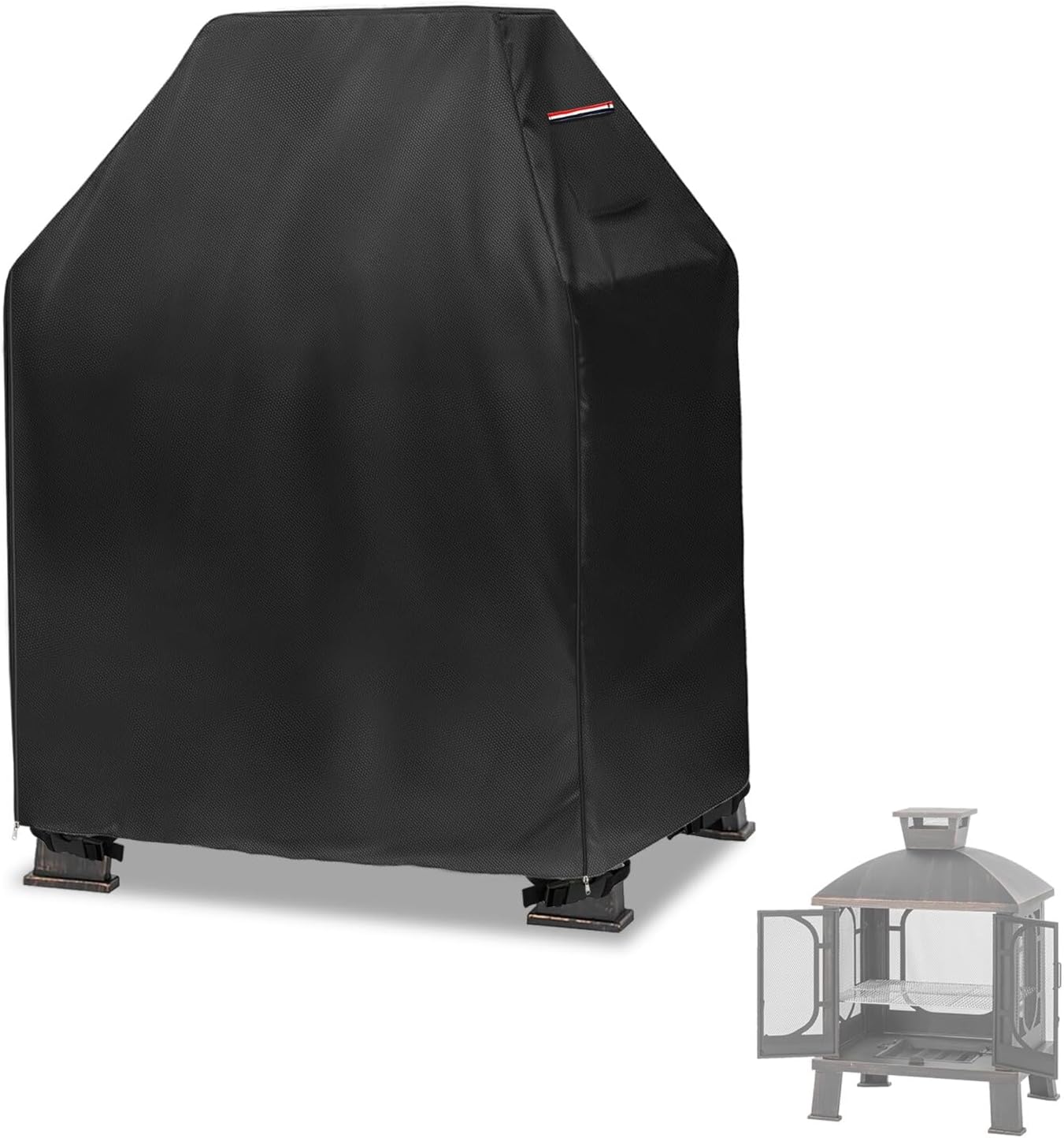 Funda chimenea exterior 600D cuadrada 32x24x45pulg