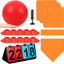 Set kickball 18 pzas pelota bases goma conos