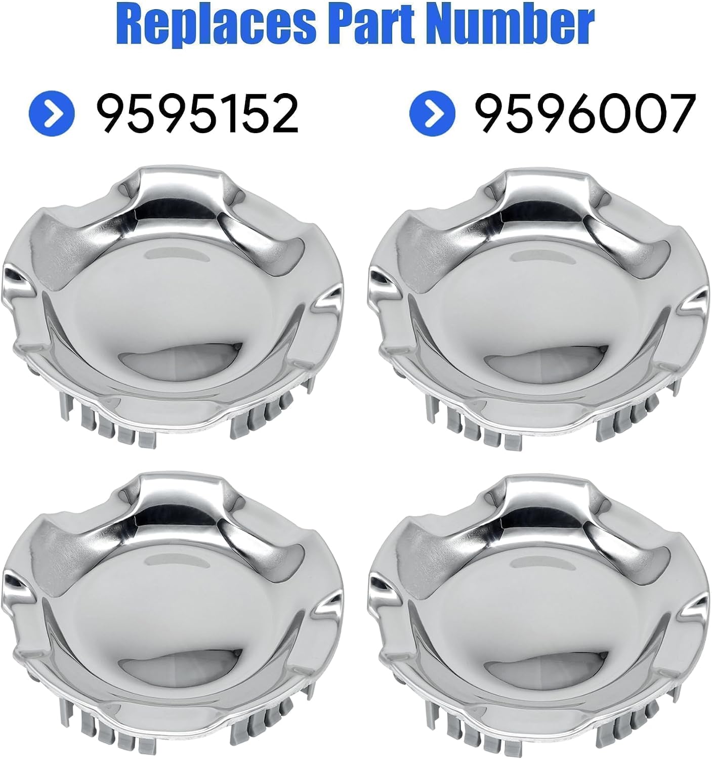 4 Tapas Rueda Aluminio Pulido para Chevy Silverado 07-14