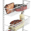 Organiz. cesta ajustable pared puerta 8 niveles 18"