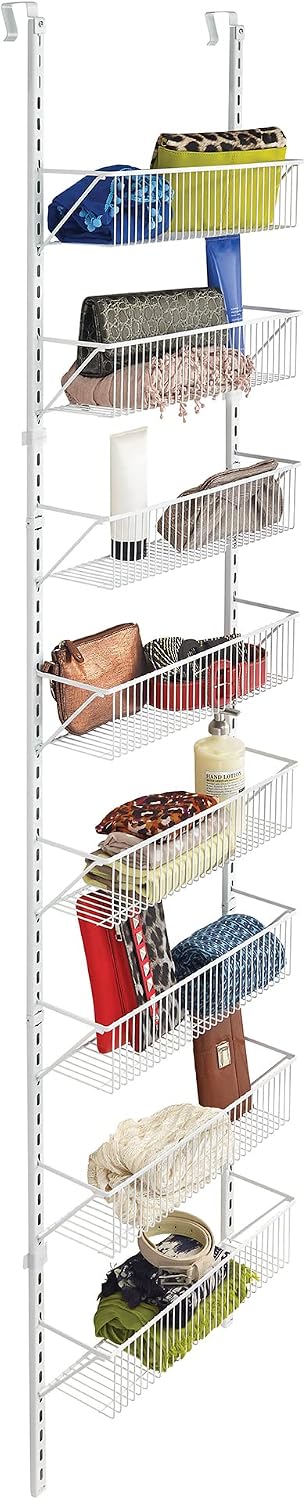 Organiz. cesta ajustable pared puerta 8 niveles 18"