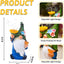 Estatua gnomos jardín con luz LED decoración patio