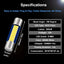 6 Bombillas LED Festoon 6614F 9-SMD 6000K para auto