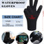 Guantes impermeables tactiles para hombre clima frio