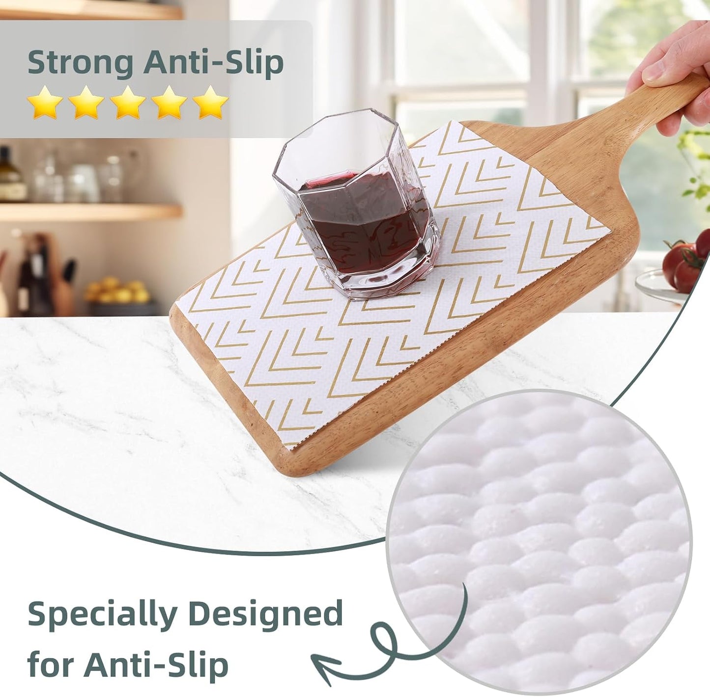 Revestimiento estante cocina antiderrap resistente