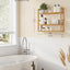 Estantería bambú 3 estantes multifuncional baño cocina sala