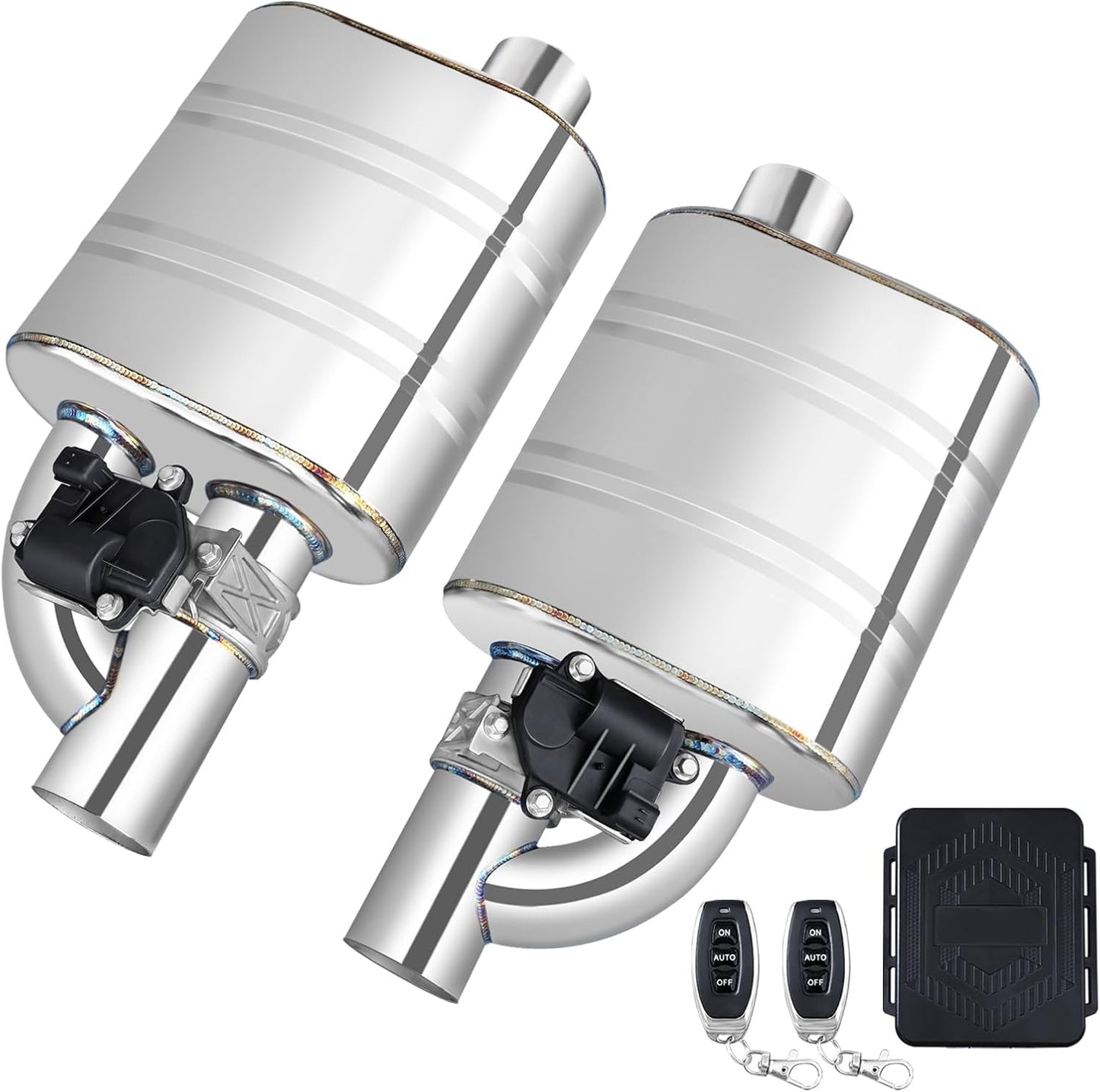 Kit escape 3pulg silenciador eléctrico y recorte trasero