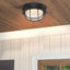 Luz LED mamparo redonda 8pulg bronce 3000K 1500LM