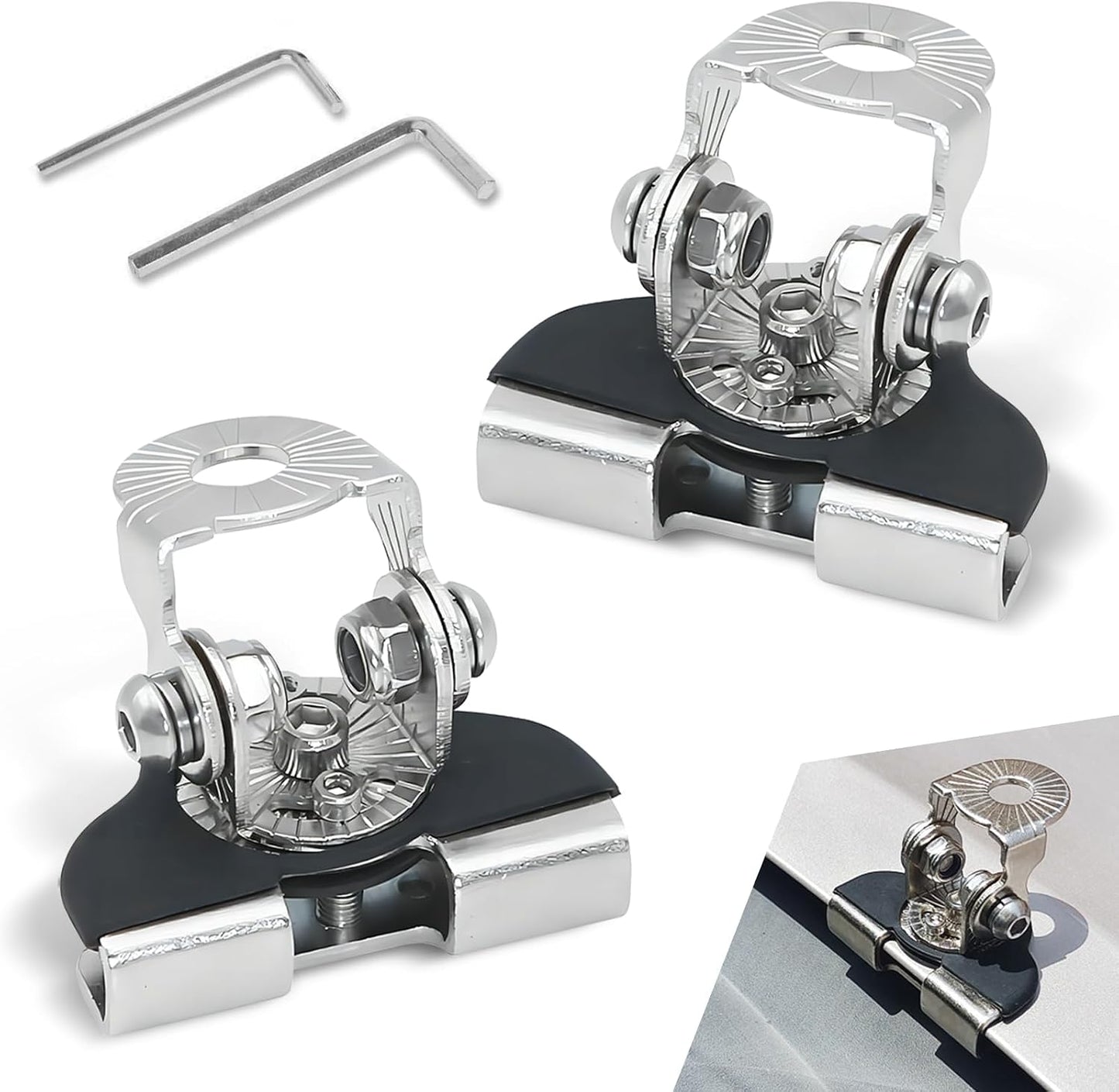 2 Pzas Soportes Luz LED Auto Ajustables Universal