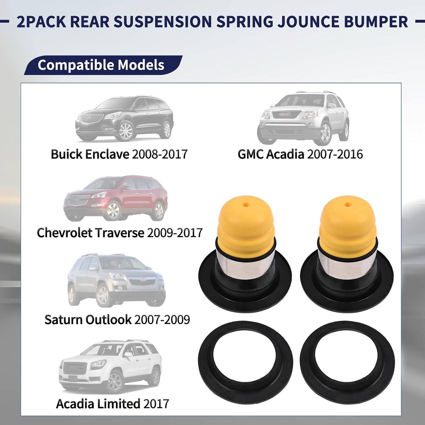 2 Parachoques Suspensión Trasera Buick Enclave 08-17