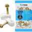 Abrazaderas para cables escritorio 100uds blanco
